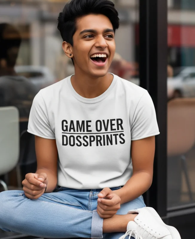 Casual, diverse Gen-Z or Millennial model (relatable and expressive)